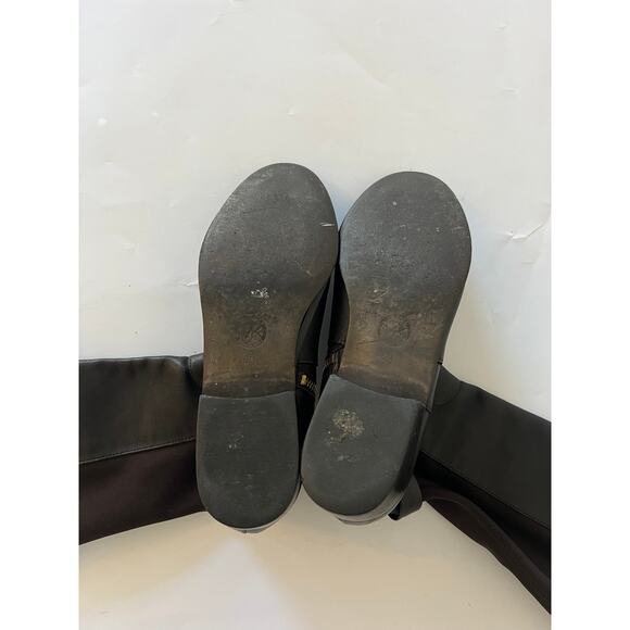 Michael Kors Hamilton Knee High Brown Leather Boots Shoes Women 6M Read - Picture 12 of 15